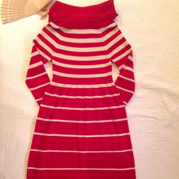 Allison Brittney Knit Sweater Dress Long Slv Cowl - Picture 6 of 7